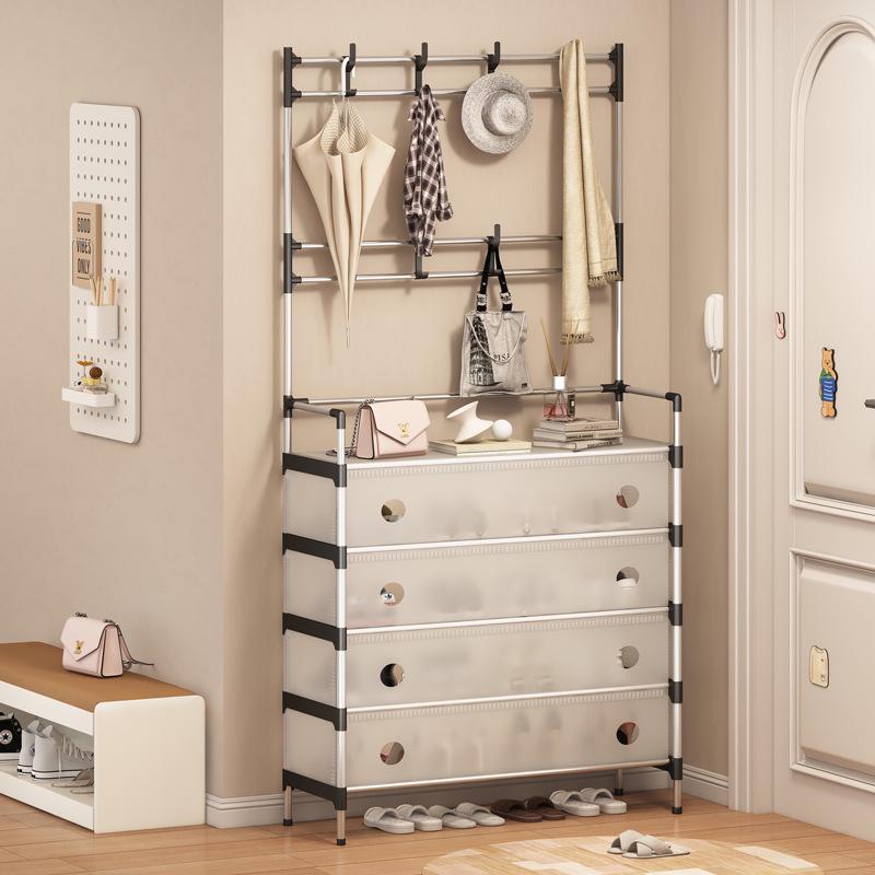 Dust-proof Shoe and Coat Rack